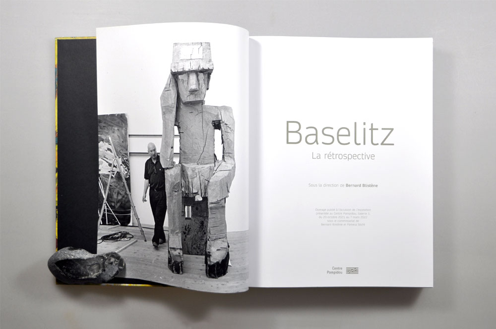 catalogue exposition baselitz - design romain hisquin