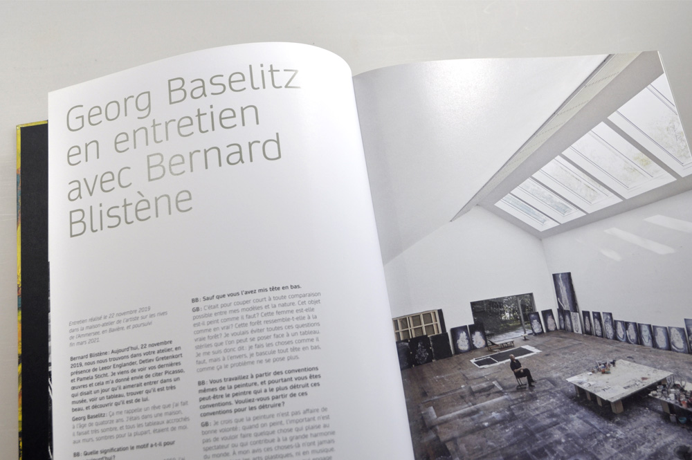 catalogue exposition baselitz - design romain hisquin