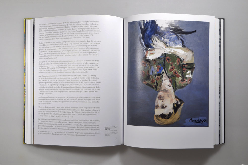 catalogue exposition baselitz - design romain hisquin