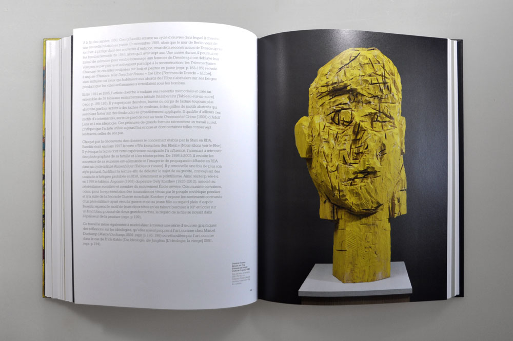 catalogue exposition baselitz - design romain hisquin