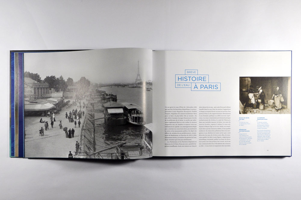 livre patrimoine eau de paris - design romain hisquin