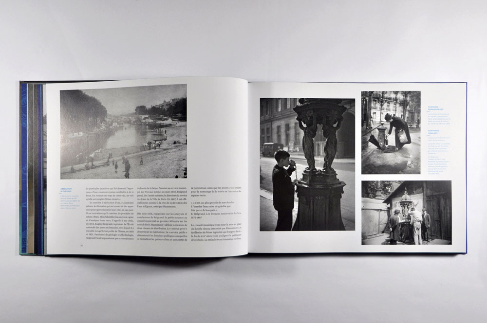 livre patrimoine eau de paris - design romain hisquin