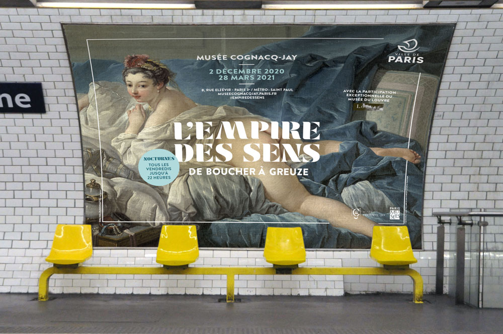 projet affiche Empire des sens - musee cognacq-jay