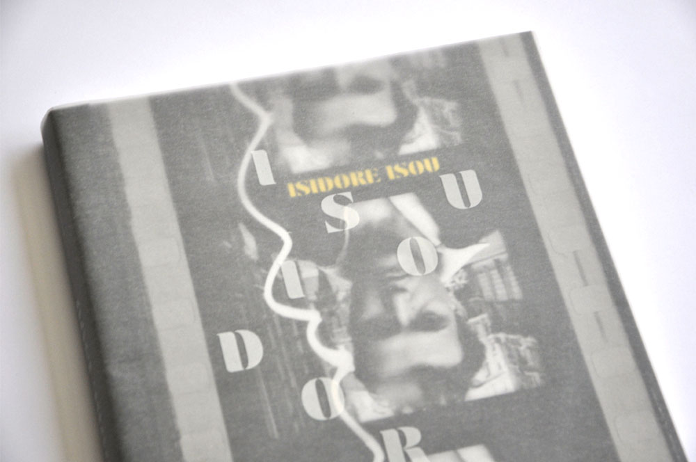 couverture catalogue exposition isidore isou - design romain hisquin