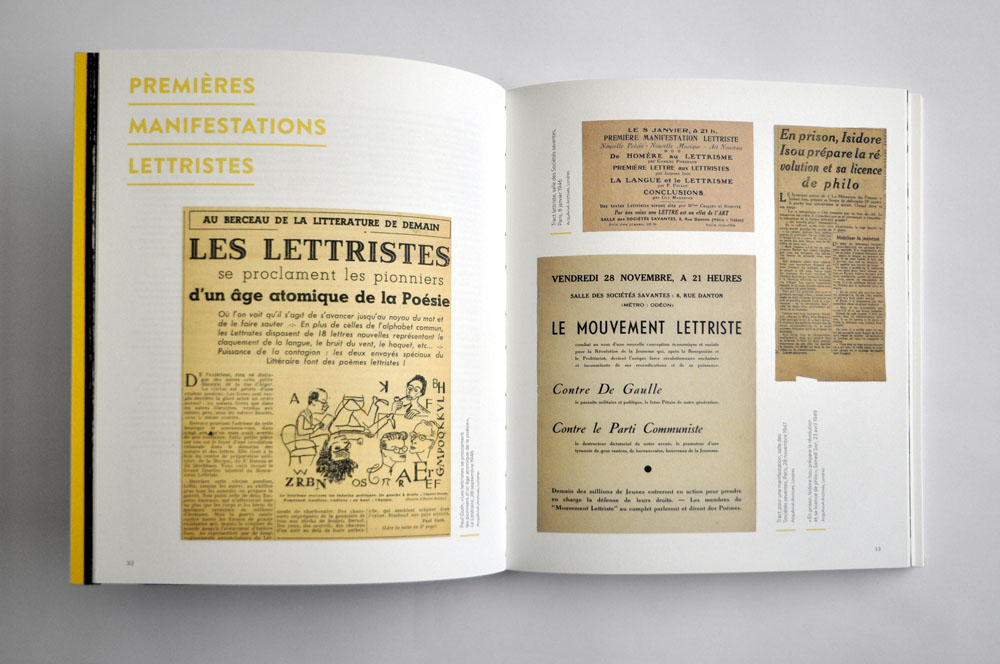 catalogue exposition isidore isou - design romain hisquin